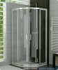 Ronal Top-Line Ter Kabina półokrągła 80cm profil biały TER500800407